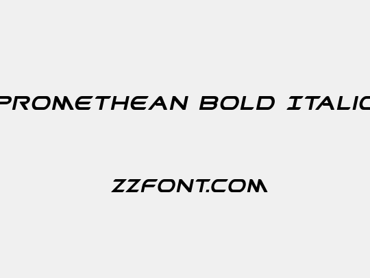 Promethean Bold Italic