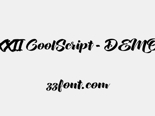 XXII CoolScript - DEMO