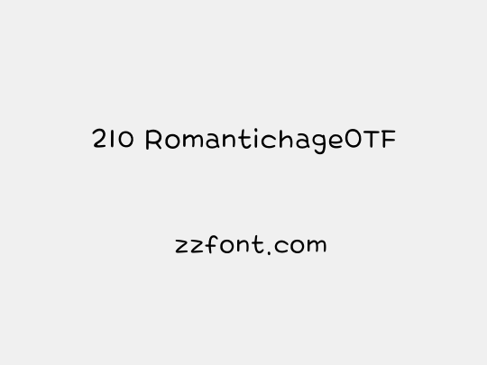 210 RomantichageOTF