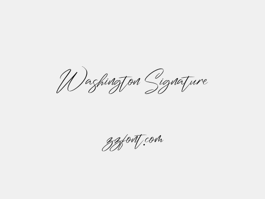 Washington Signature