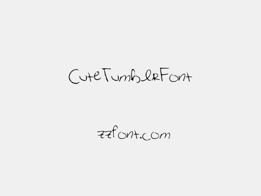 CuteTumblrFont
