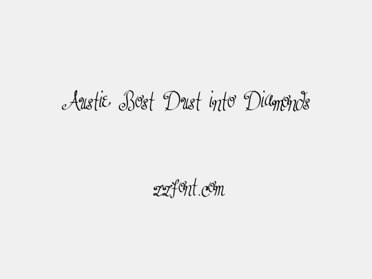 Austie Bost Dust into Diamonds