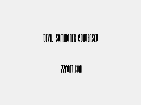 Devil Summoner Condensed