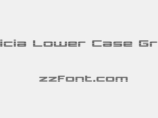 Phoenicia Lower Case Gradient