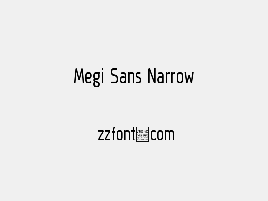 Megi Sans Narrow