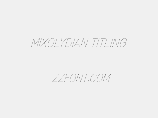 Mixolydian Titling