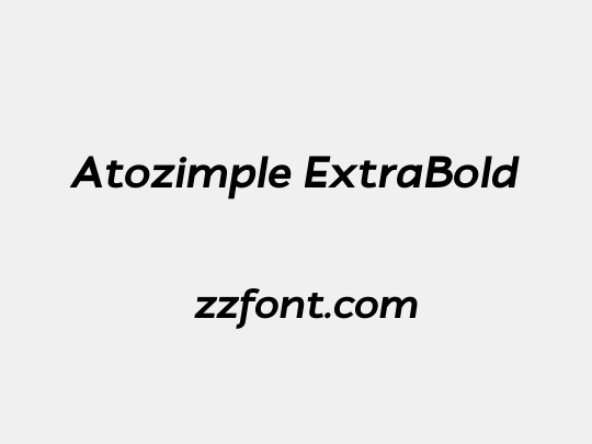 Atozimple ExtraBold