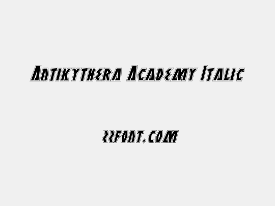 Antikythera Academy Italic