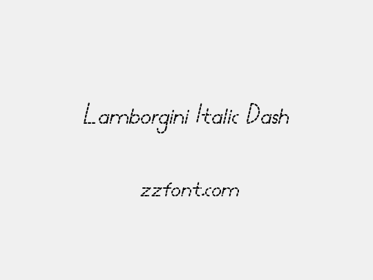 Lamborgini Italic Dash