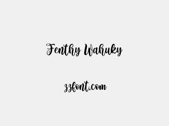 Fenthy Wahuky