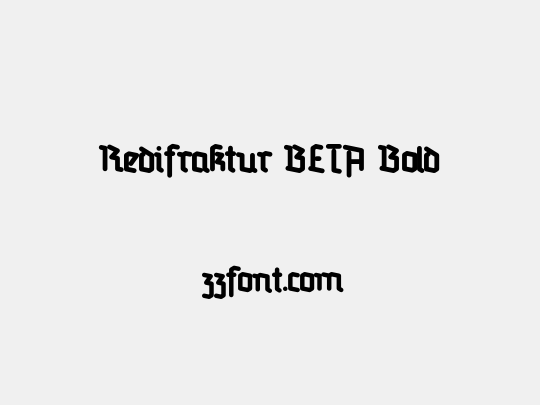 Redifraktur BETA Bold