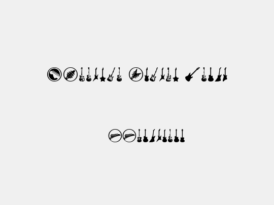 Electric Guitar Icons