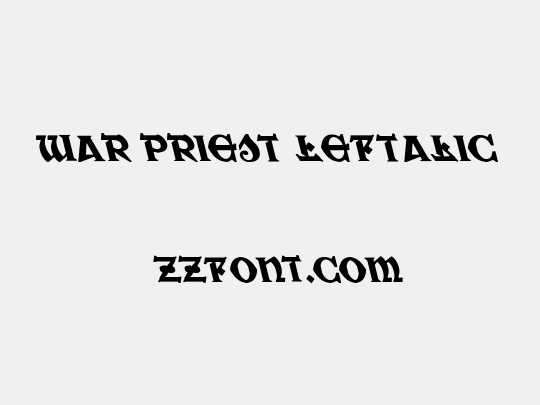 War Priest Leftalic