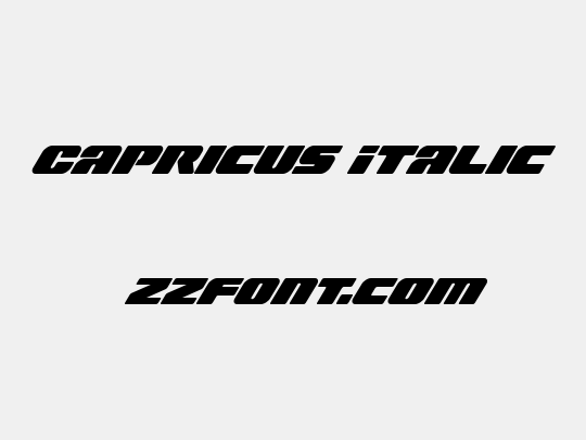 Capricus Italic