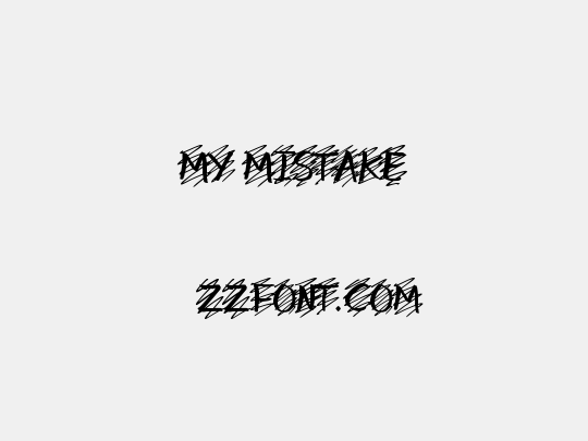 my mistake
