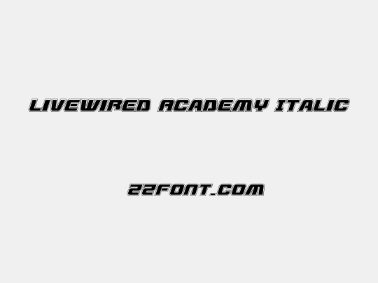 Livewired Academy Italic