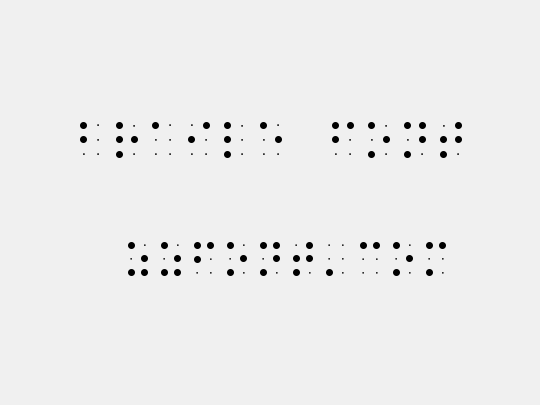 Braile font