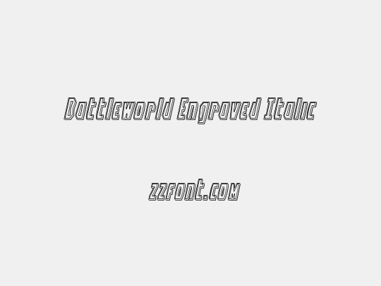 Battleworld Engraved Italic