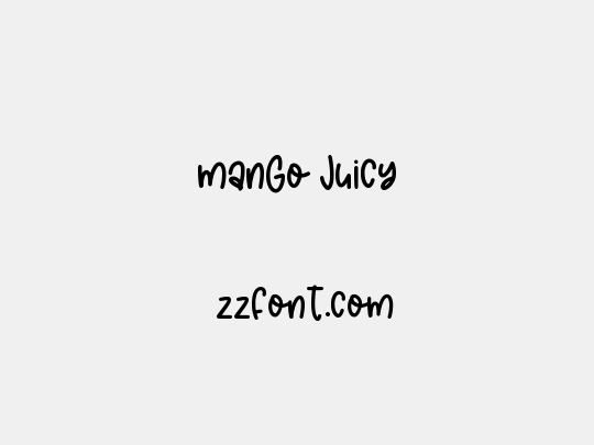 manGo Juicy