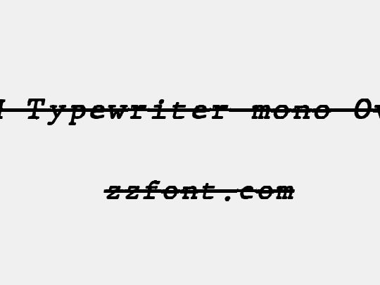 JMH Typewriter mono Over