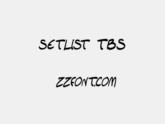 setlist  TBS