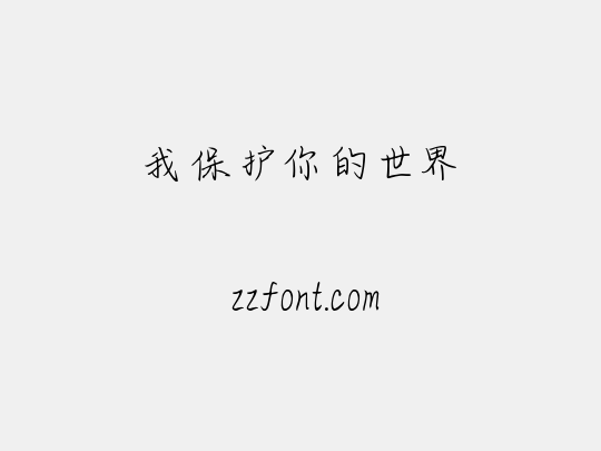 我保护你的世界