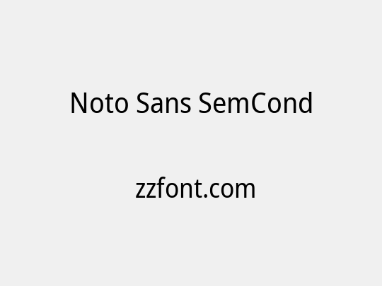 Noto Sans SemCond