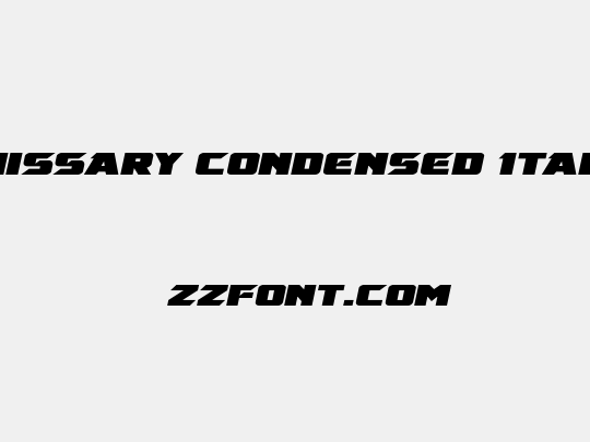 Emissary Condensed Italic
