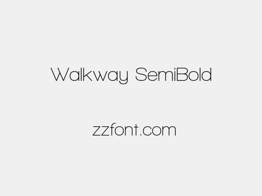 Walkway SemiBold