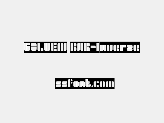 GOLDEN BAR-Inverse