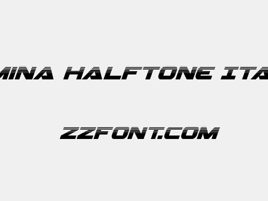 Gemina Halftone Italic