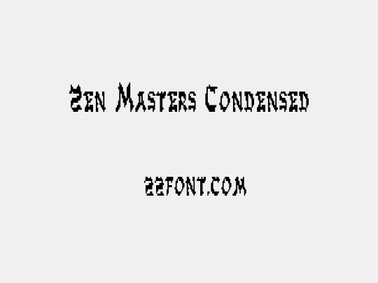 Zen Masters Condensed
