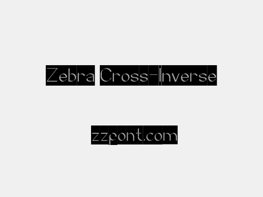 Zebra Cross-Inverse