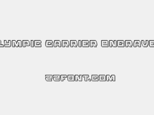 Olympic Carrier Engraved