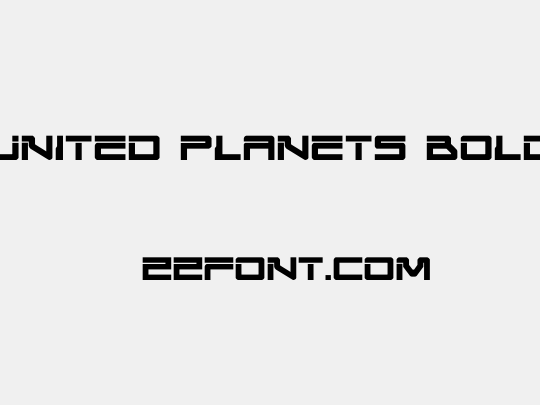 United Planets Bold