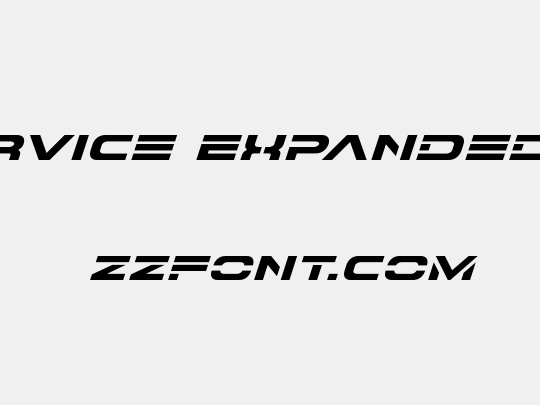 7th Service Expanded Italic
