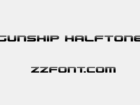 Gunship Halftone