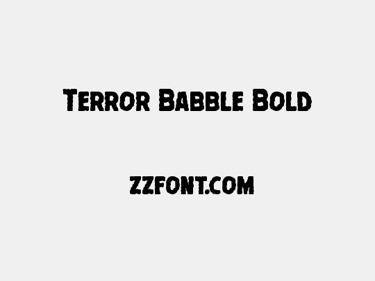 Terror Babble Bold