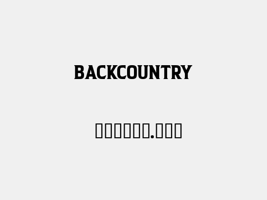 BACKCOUNTRY