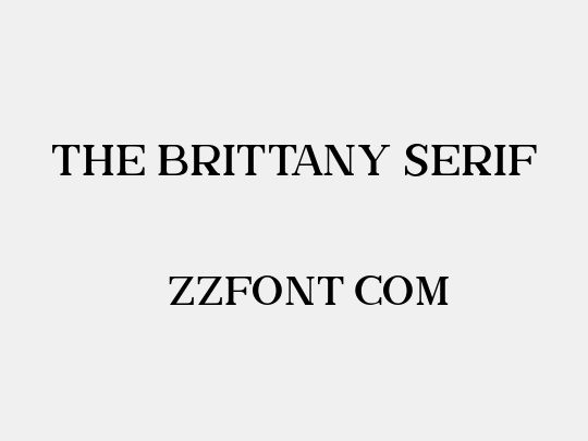 The Brittany Serif