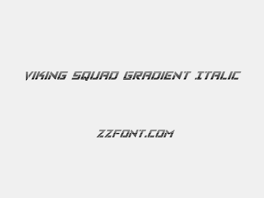 Viking Squad Gradient Italic