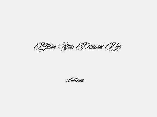 Billion Stars Personal Use 