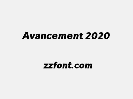 Avancement 2020