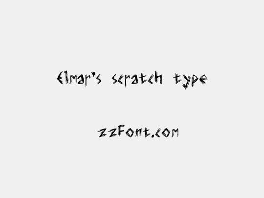 Elmar's scratch type