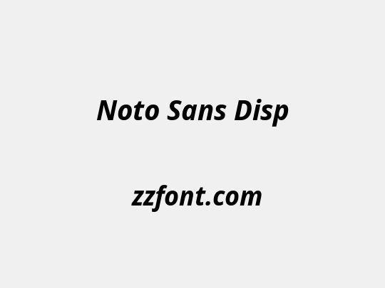 Noto Sans Disp