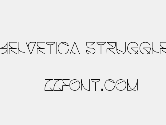 Helvetica Struggle