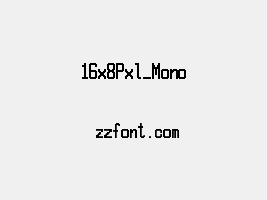 16x8Pxl_Mono