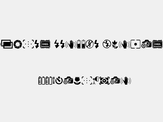 Digital Camera Symbols