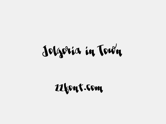 Jolgoria in Town