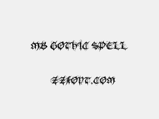 MB Gothic Spell